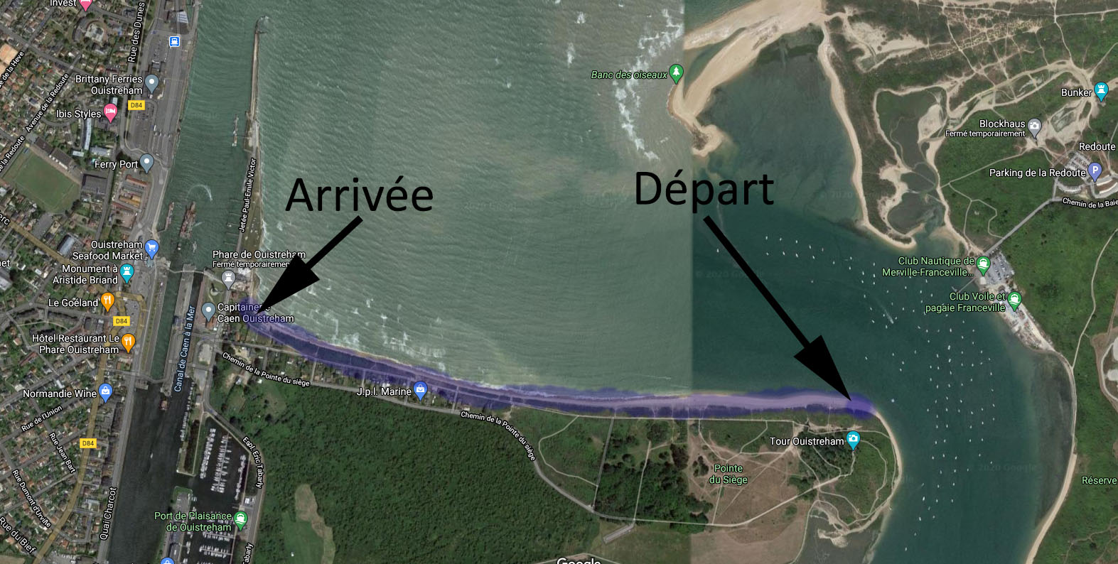 Collecte de déchets à la Pointe du siège Centre d'activités nautiques